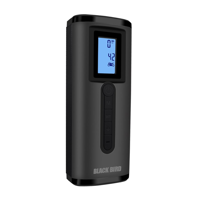 黑鸟充气泵智能快速充气泵便携电动摩托自行车篮球充电打气筒通用