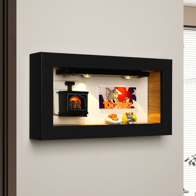 公牛开关遮挡遮丑装饰画猫和老鼠正泰插座边框套手办可定制小挂画