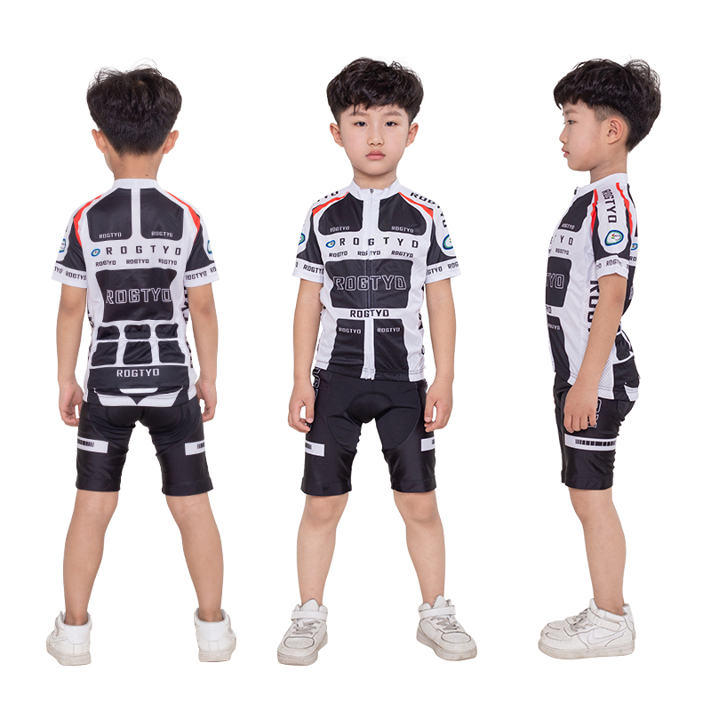 儿童平衡车骑行服男女轮滑服短裤滑步车表演夏季速干运动套装定制