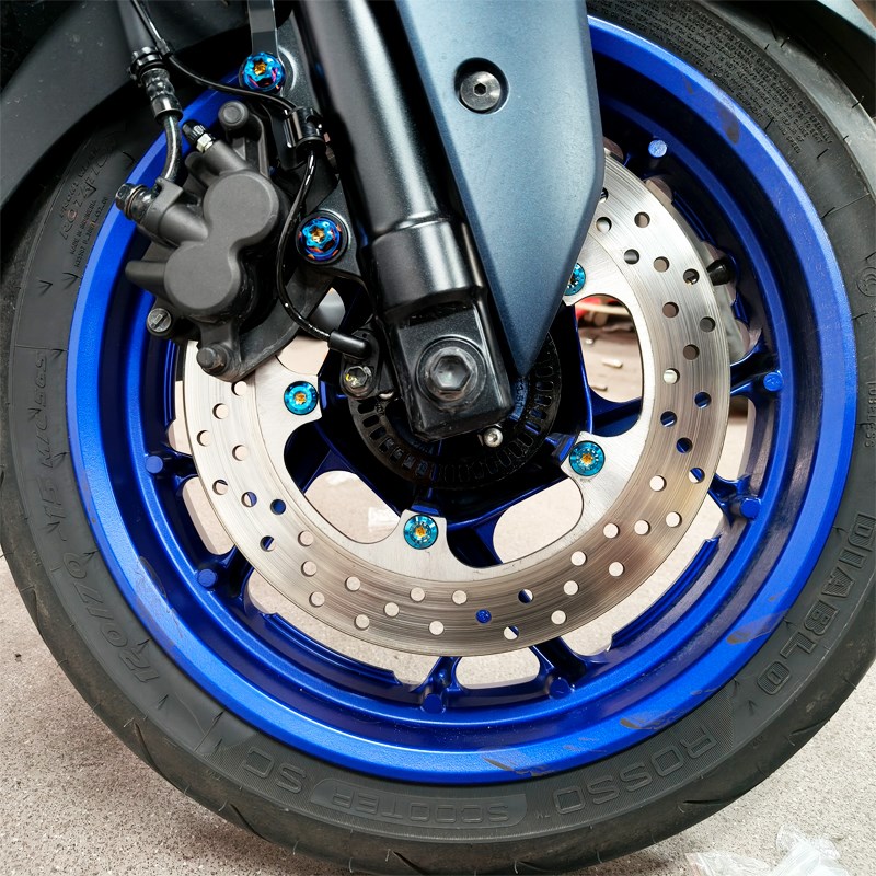 23-24款 雅马哈 XMAX300 摩托车全车钛合金螺丝改装螺钉金色烧钛