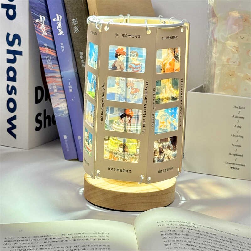 胶片氛围灯diy台灯情侣反转片幻灯片留念床头灯送闺蜜男朋友礼物