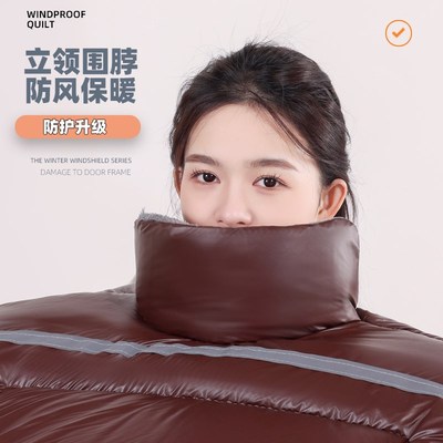 新款冬季电动车挡风被加绒加厚加大防雨防水电瓶摩托车冬款防风罩