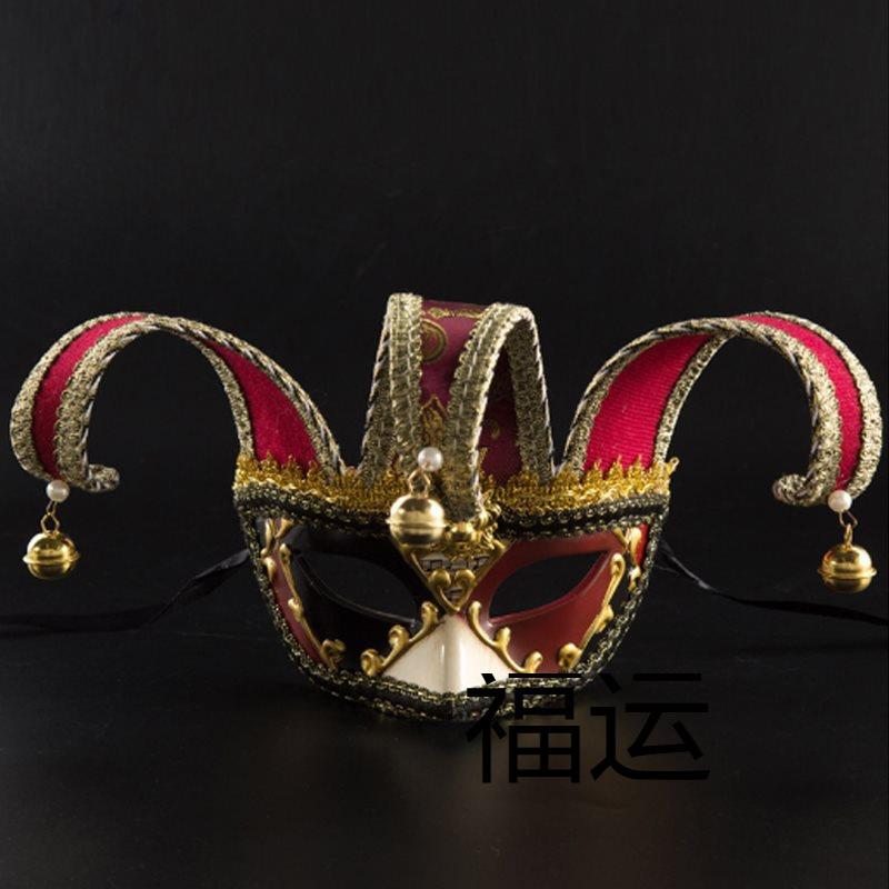 万圣节小丑面具男士欧美威尼斯化装舞会派会演出表演半脸面具