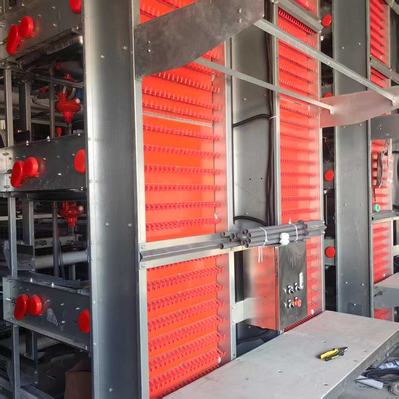 鸡笼子蛋鸡笼肉鸡笼自动捡蛋养鸡场设备可来图制镀锌笼合金丝笼