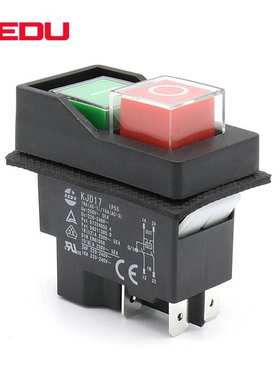 KEDU科都 KJD17F16停电欠压过载保护大电流按钮 电磁开关KJD17-16