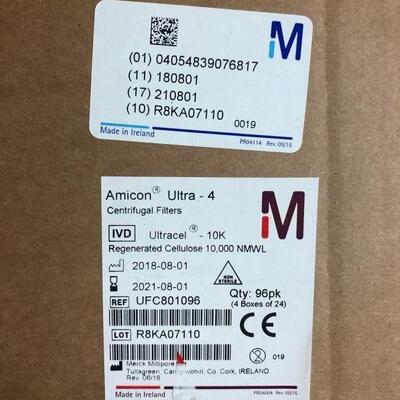 Millipore密理博超滤离心管0.5mlUFC510096UFC5100BK