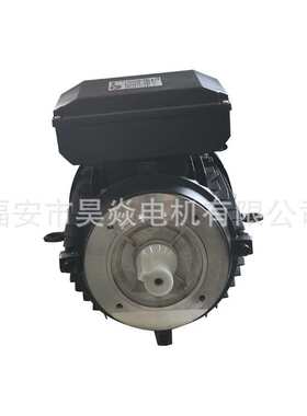 单相异步电动机铝壳3KW220V贯穿通轴双电容铜线圈立式小法兰