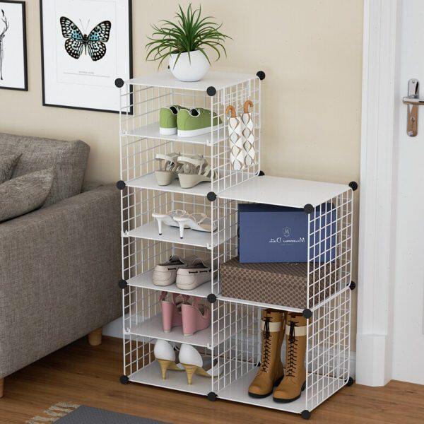 经济型收纳架置物架欧式鞋柜家用门口铁艺鞋架多层铁艺鞋架子家用