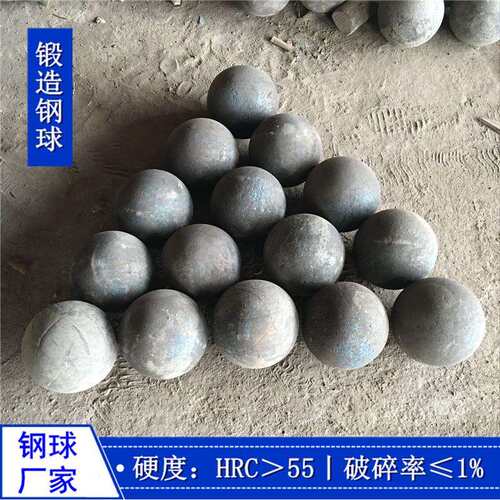 60mm45#钢材质锻造钢球 矿山 破碎 研磨 矿石用不失圆 不破碎钢球