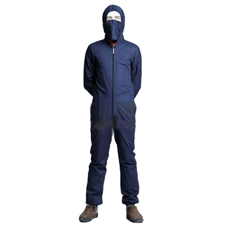 金属纤维微波防护服电磁波屏蔽服连体衣服