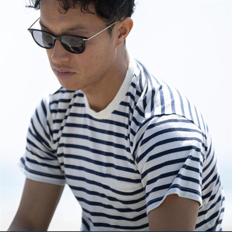 男春夏丝光美利奴羊毛宽松条纹短袖速干衣T恤户外休闲衣运动透气,户外/登山/野营/旅行用品,户外休闲衣,淘宝优惠券,粉丝福利购,淘宝优惠卷