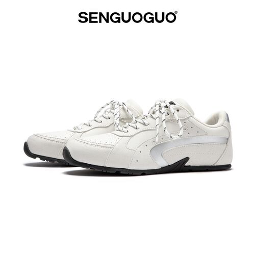 森果果 薄底系列/德训鞋男2025春季新款内增高3CM复古百搭板鞋子