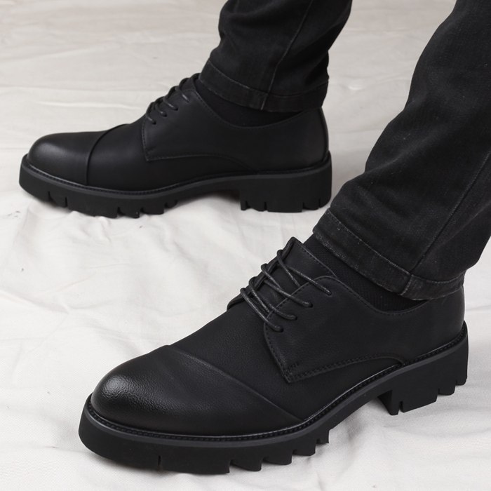 春秋男士韩版尖头皮鞋厚底英伦商务休闲男鞋系带工装鞋内增高皮鞋,流行男鞋,单鞋,淘宝优惠券,粉丝福利购,淘宝优惠卷