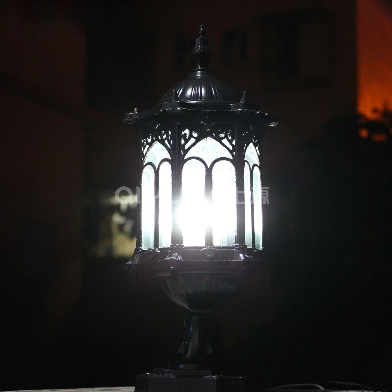 复古防水墙头灯h围墙灯欧式户外门柱灯立柱灯柱头灯景观灯草坪灯