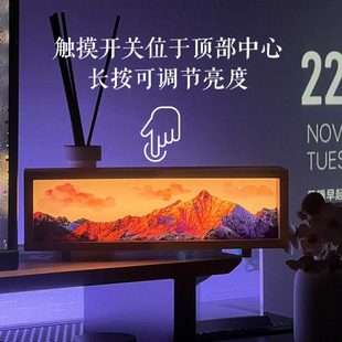 日照金山创意生日礼物氛围感床头灯复古台灯充电桌面小夜灯灯光画