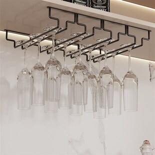 304不锈钢红酒杯架倒挂家用酒柜酒杯架酒杯放置收纳架高脚杯架子