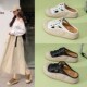 女2024新款 女鞋 夏季 丑萌厚底休闲43软底大码 外穿时尚 包头半拖鞋