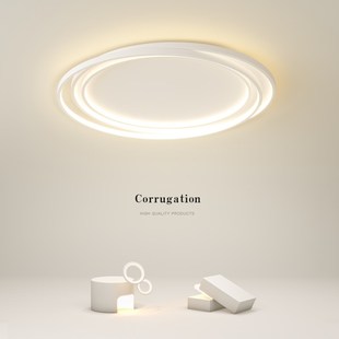 创意主卧室灯简约现代led吸顶灯小客厅灯全光谱餐厅房间书房灯具