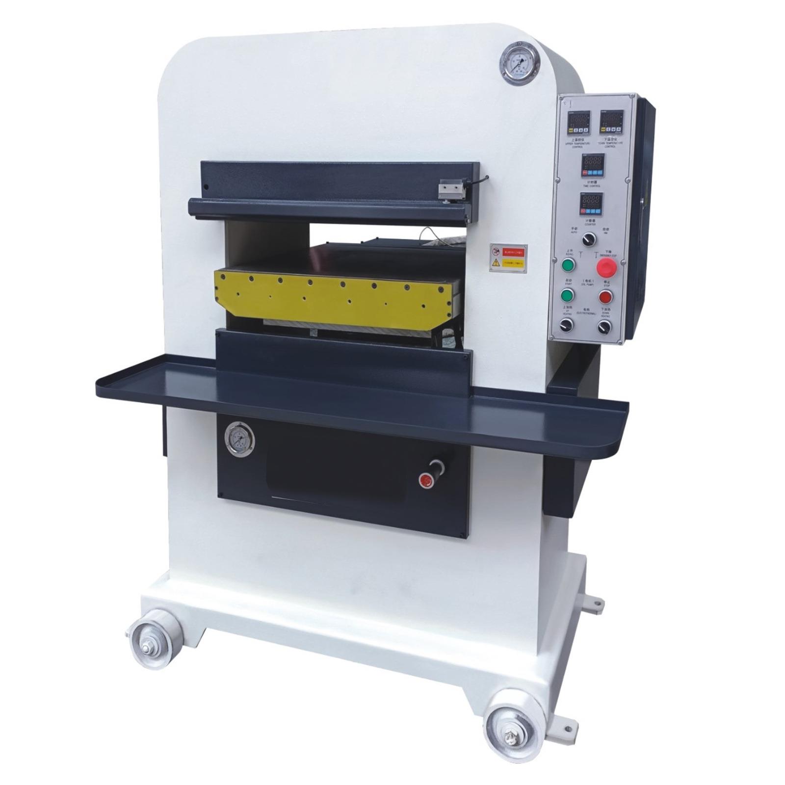 广东直供皮革平面油压压花机,压各种花纹及冲孔机械