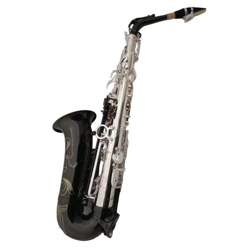 哈麦伦高档中音萨克斯风乐器 降E调双色 高品质演奏级萨克斯管SAX