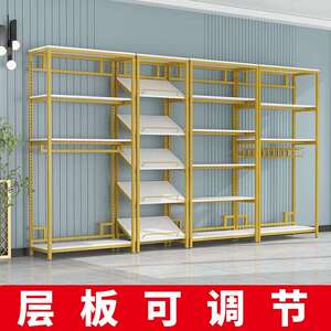 家纺店货架展示架布料床上用品展示柜四件套被子枕芯可调节置物架