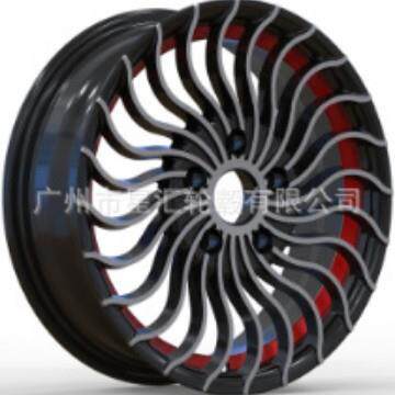 15寸轮毂15x6.5J PCD 5X114.3 MB+ UC red Car Wheels CB 73.1mm