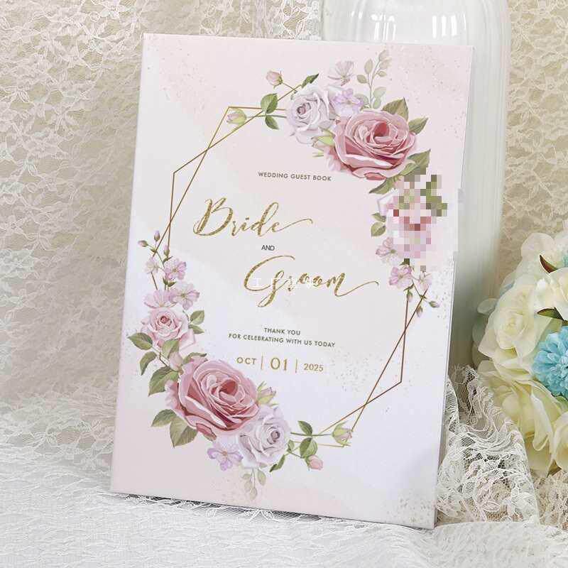 婚礼签名册个性礼金簿结婚签到册婚庆签名簿礼簿空白
