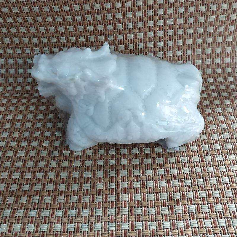 阿富汗玉龙头龟摆件厂家雕刻件白玉摆件饰品摆台办公客厅摆台