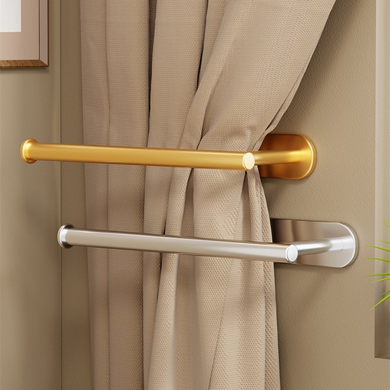 窗帘挂钩固定器免打孔无r痕绑带墙钩墙上浴帘侧钩神器门帘卡扣扣