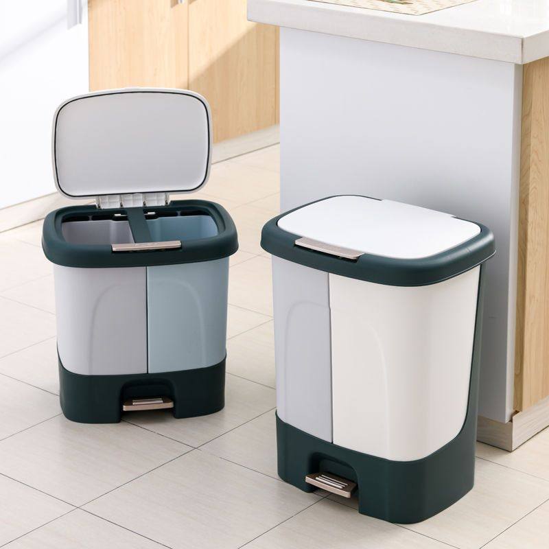 垃圾桶家用脚踏带盖分离清洁桶脚踩二合一厨房干湿分类收纳,收纳整理,垃圾袋收纳盒/袋,淘宝优惠券,粉丝福利购,淘宝优惠卷