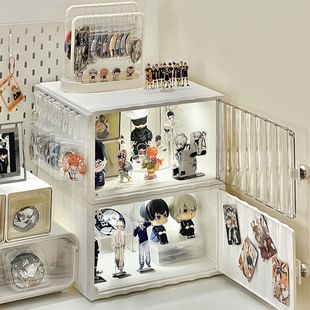 吃谷人桌面小痛柜吧唧谷子收纳柜立牌收纳展示痛桌收纳盒吃谷好物