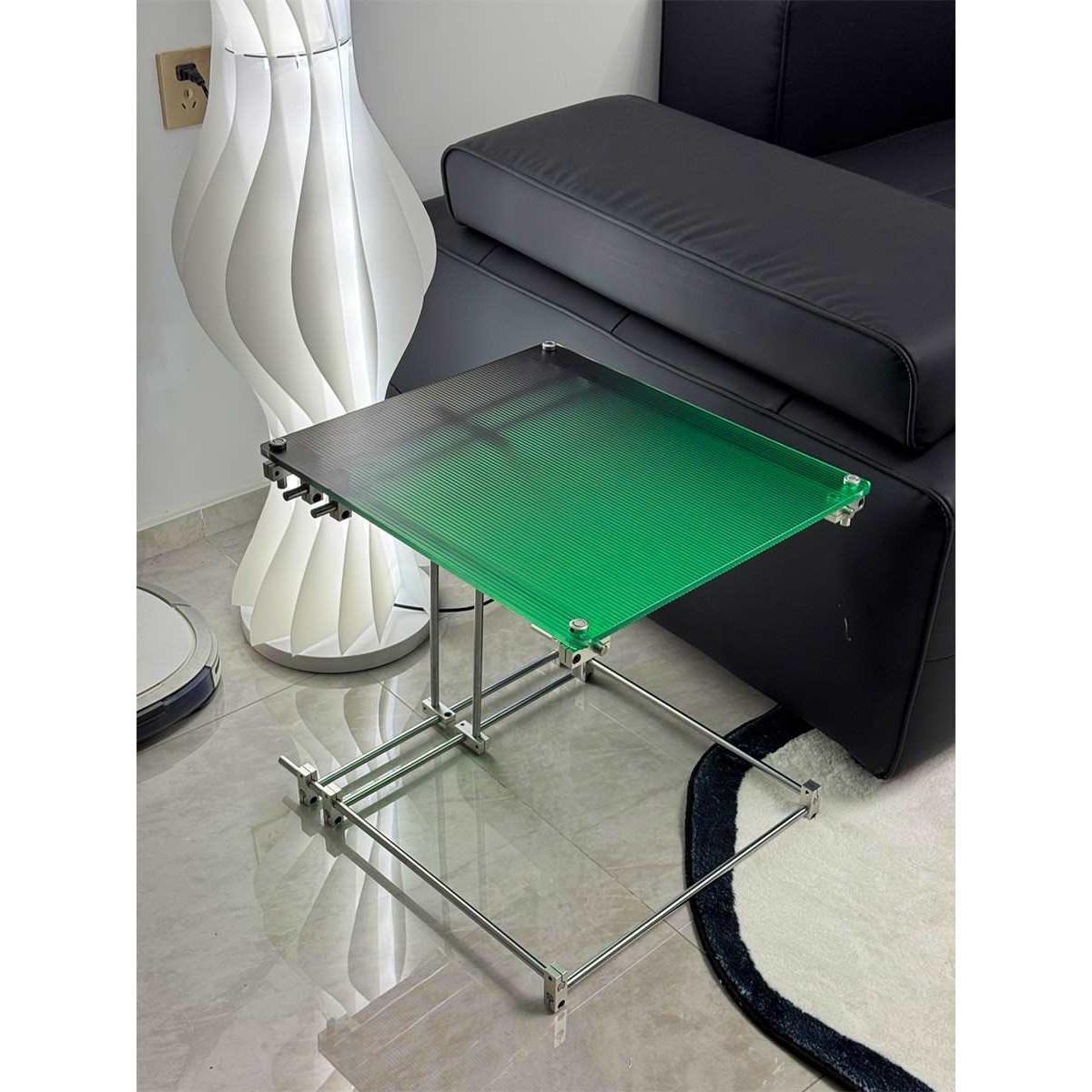 光轴DIY透明渐变色亚克力边几彩色简约小户客厅型茶几中古风角几,住宅家具,移动边几/推车,淘宝优惠券,粉丝福利购,淘宝优惠卷