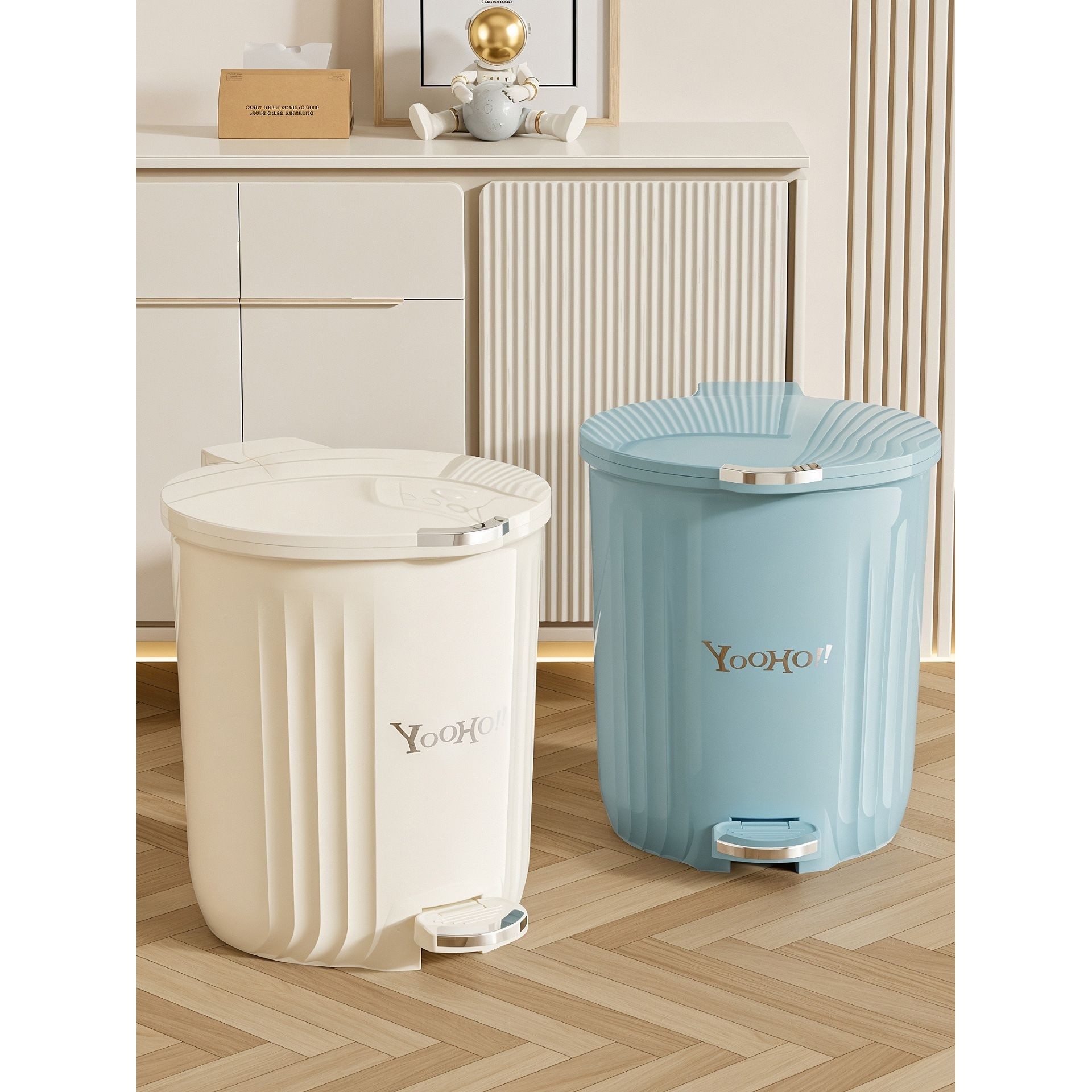 垃圾桶家用大号2025新款客厅大容量厨房卫生间卧室带盖脚踩式纸篓