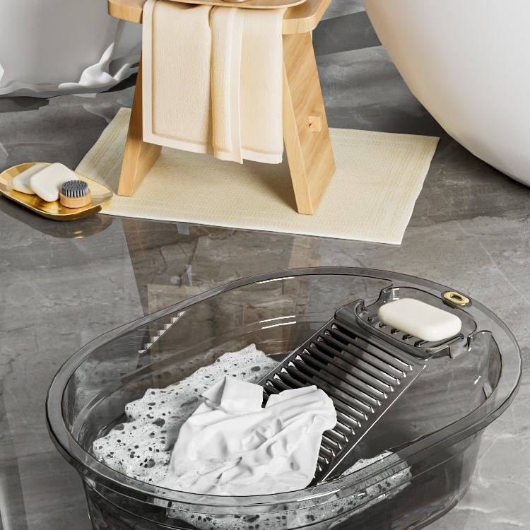 洗衣盆带搓衣板一体式家用大号塑料盆多功能洗衣桶洗衣服加厚大盆