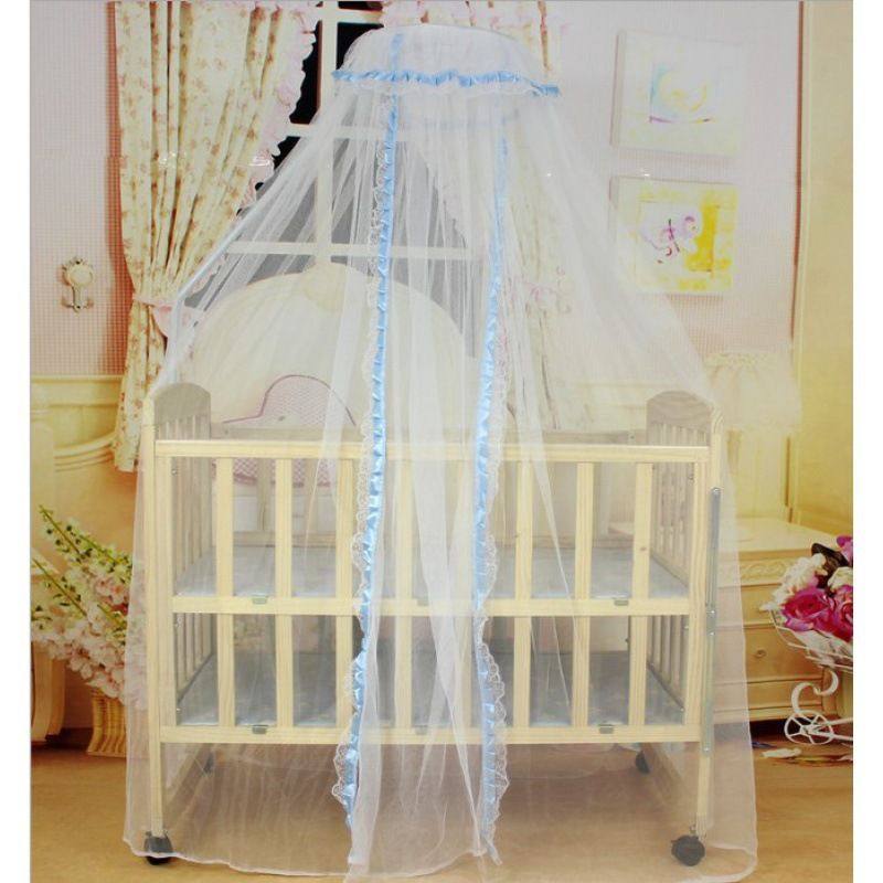 婴儿床蚊帐支架杆配件新生儿儿童床夹式通用蚊帐带支架宝宝蚊帐罩