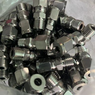 304不锈钢卡套接头终端螺纹直通气源仪表管接头英制ZG