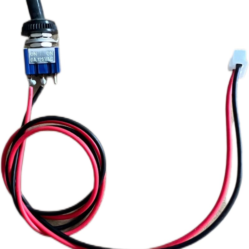 6mm 打窝船开关 防水开关 6A 125v电源摇臂O摇头拨动开关 钮子开