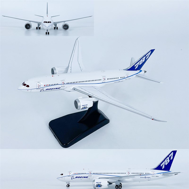 1:40b0波音原厂涂装波音B787-8客机N7874飞机模型合金摆件收藏