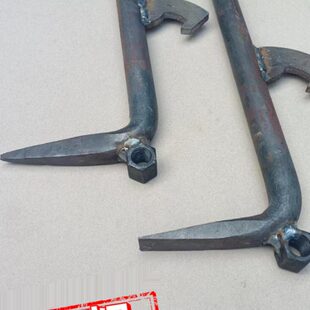 周师傅锻打五金撬棒 圆模撬棍 拆通体号元模45钢滑背勾木铝工具模