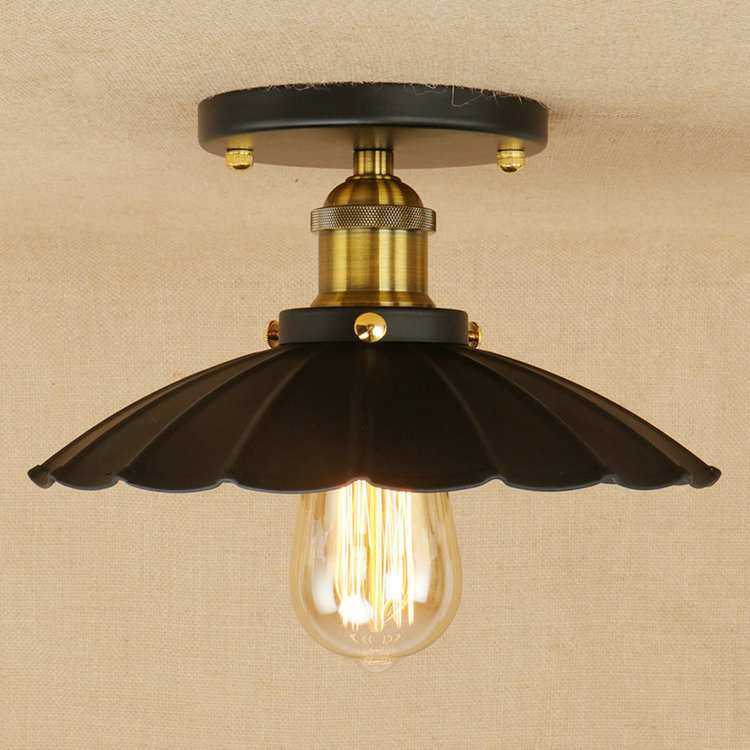 美式简约楼梯走廊创意复古餐厅网吧装饰服装店个性铁艺吸顶灯