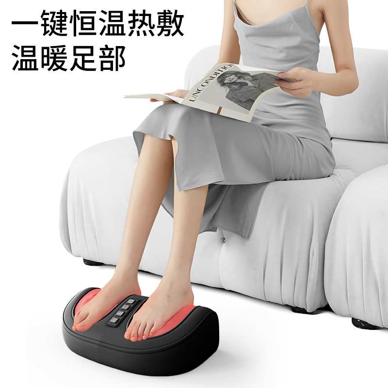足底滚轮按摩器跨境迷你多功能脚底按摩仪腿部揉捏家用足部足疗机