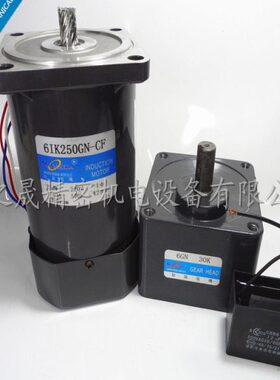 250W 交流220V 定速电机 6IK250GN-CF 齿轮单相减速微型/6GN30K