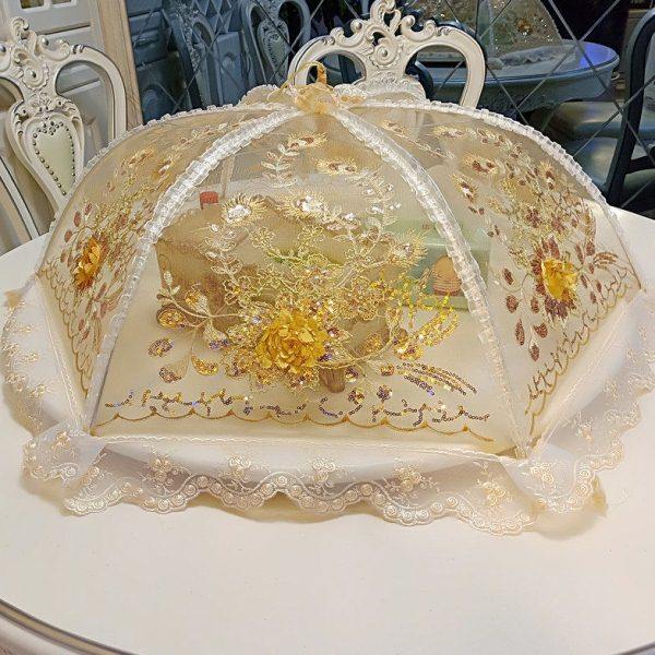 盖菜罩子家用可折叠剩饭菜餐桌罩食物罩防苍蝇尘碗罩桌盖遮菜罩伞,收纳整理,餐桌罩,淘宝优惠券,粉丝福利购,淘宝优惠卷