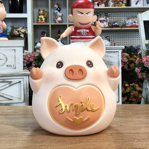 防摔猪仔取卡通可爱摆件儿童储存罐大号存钱罐可创意礼品储钱罐不
