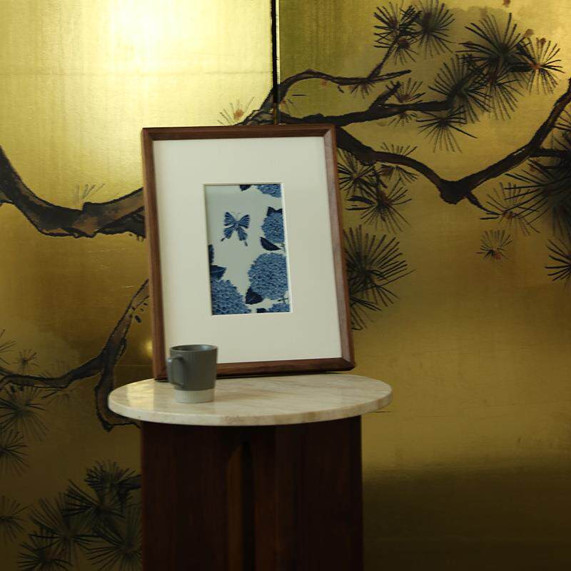 北美黑胡桃木实木画框相框装裱原木框挂墙字画裱框大a4瓷板画