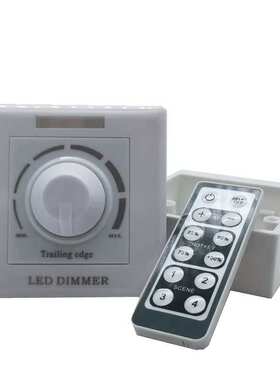 LED后切调光开关86型调光面板200w400w600w800w100-240v可控硅调