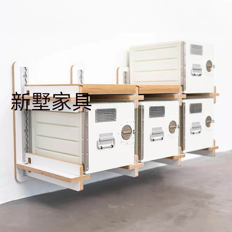 海洋板文件置物架北欧轻奢挂壁上墙摆放架居家多层隔板收纳架挂架