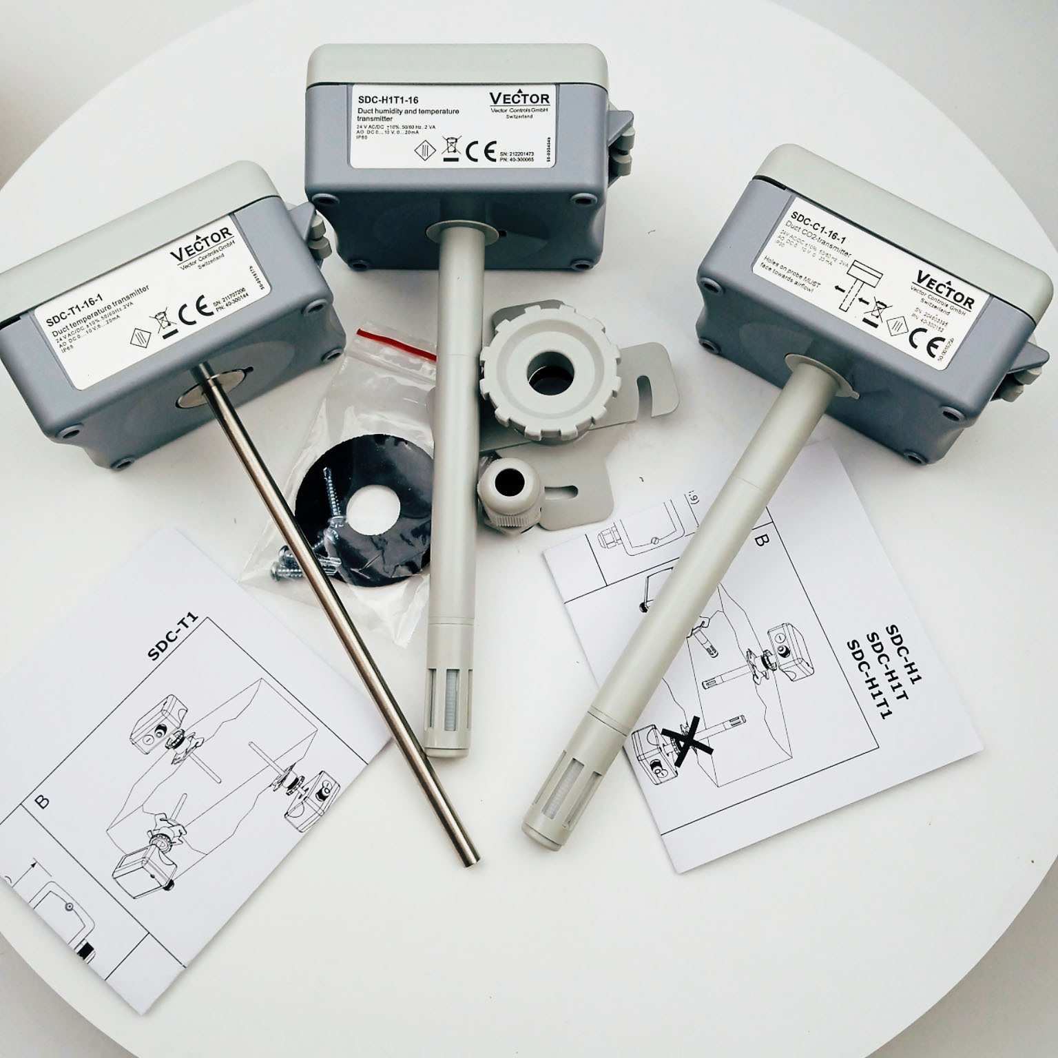 伟拓Vector风管型SDC系列-T1-16 SDC-H1T1-16温湿度变送器/传感器
