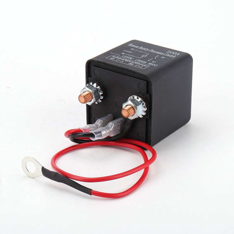 磁保持款200A 12V24V汽车电瓶防漏电跑电继电器车用遥控断电开关