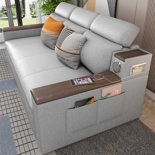 北欧科技可折叠两用沙发床两用1米5宽多功能客厅小户型客厅沙发床